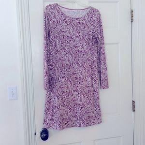 Boden midi dress US 6L. Raspberry pattern